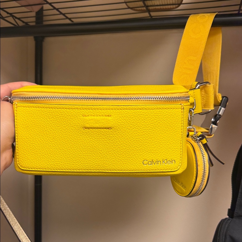 Calvin Klein Vibrant Yellow Crossbody Bag